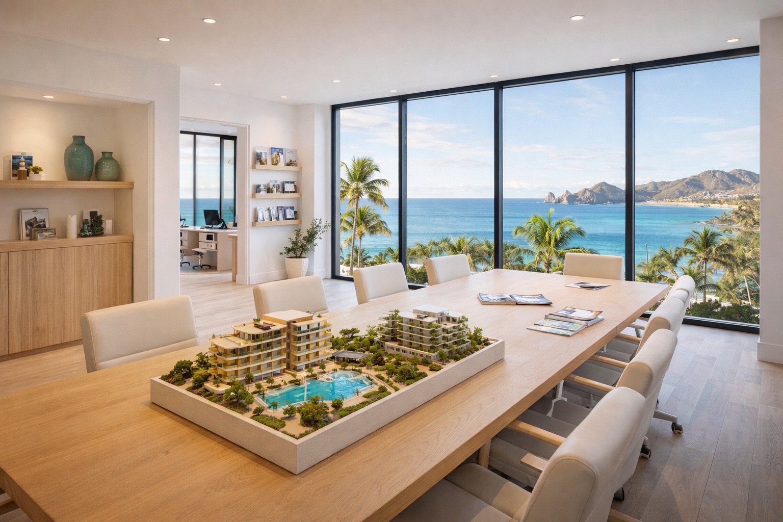 Ronival Real Estate professional office interior in Los Cabos